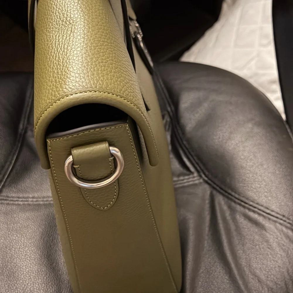 Coach Sage Green Leather Briefcase - Picture 4 of 4